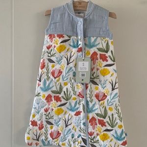 Cotton Muslin Quilted Sleep Sack - Meadow Floral 0-6 Months